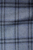 Cavani Tweed Light Grey Blue w/ Navy Plaid